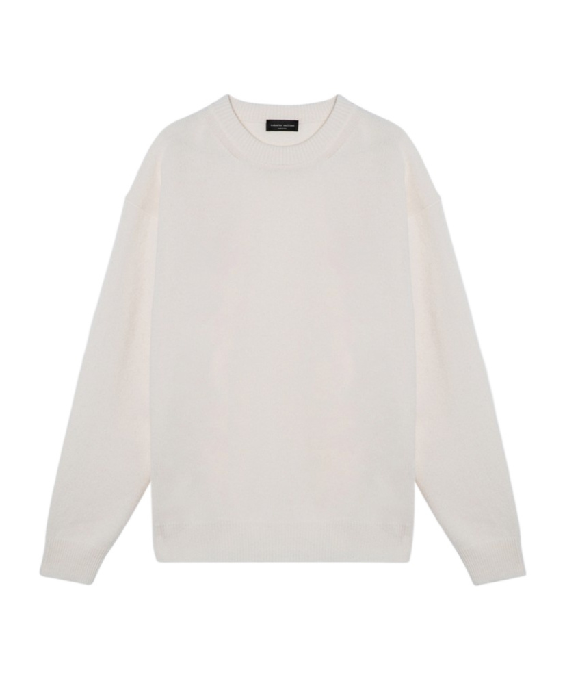 Roberto Collina Crewneck Knit Sweater In White