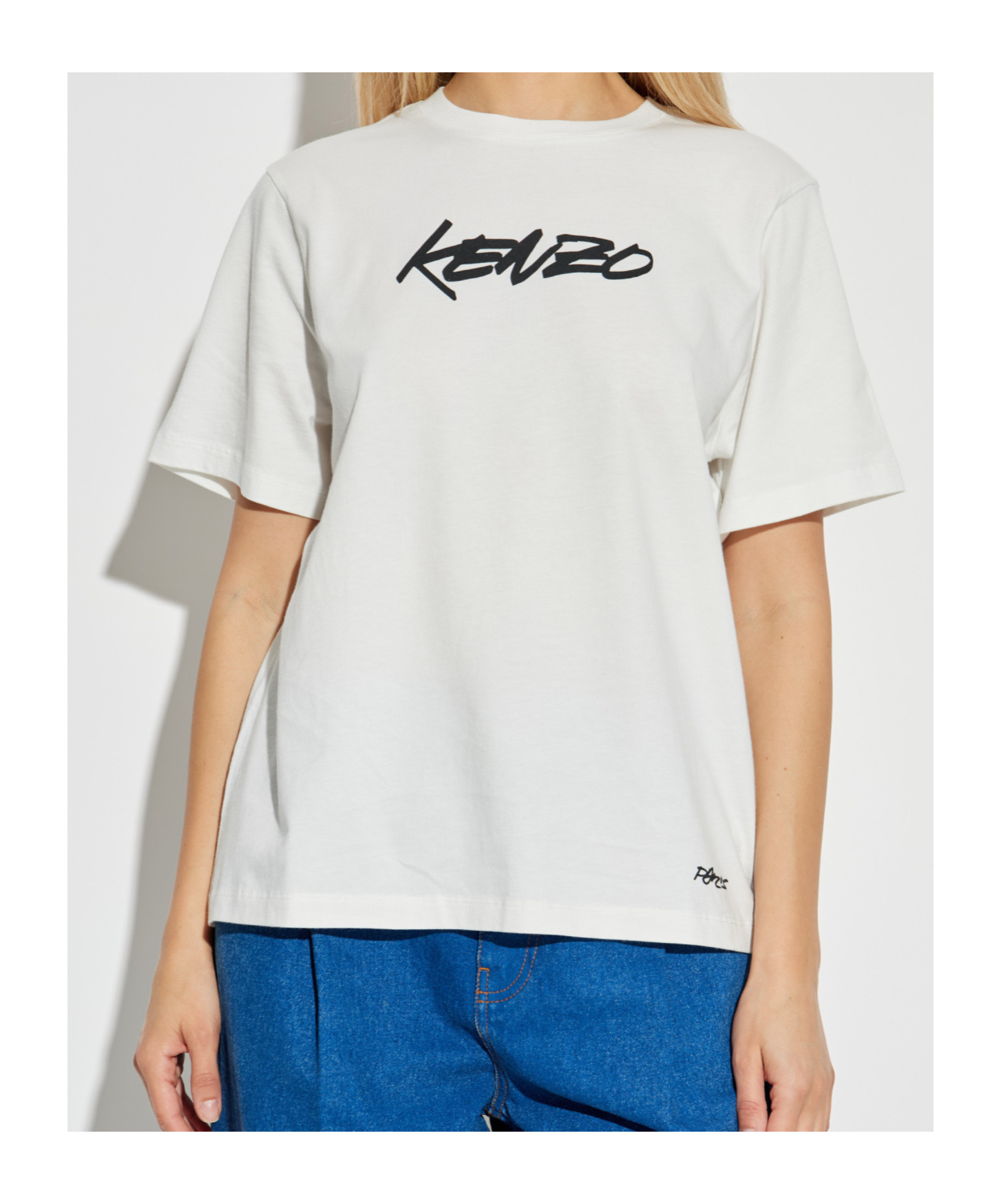 Kenzo Pure Cotton Graphic T-shirt For Comfort In White