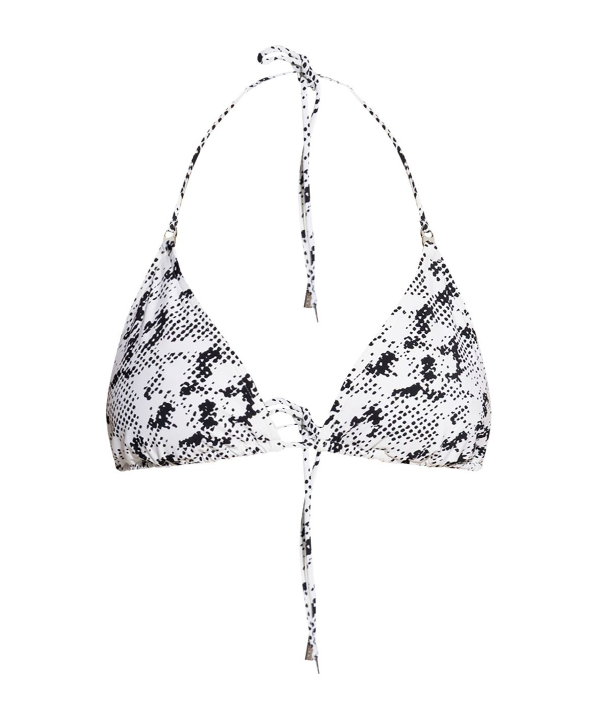 Tory Burch All-over Printed Tie-fastened Bikini Top In Multi