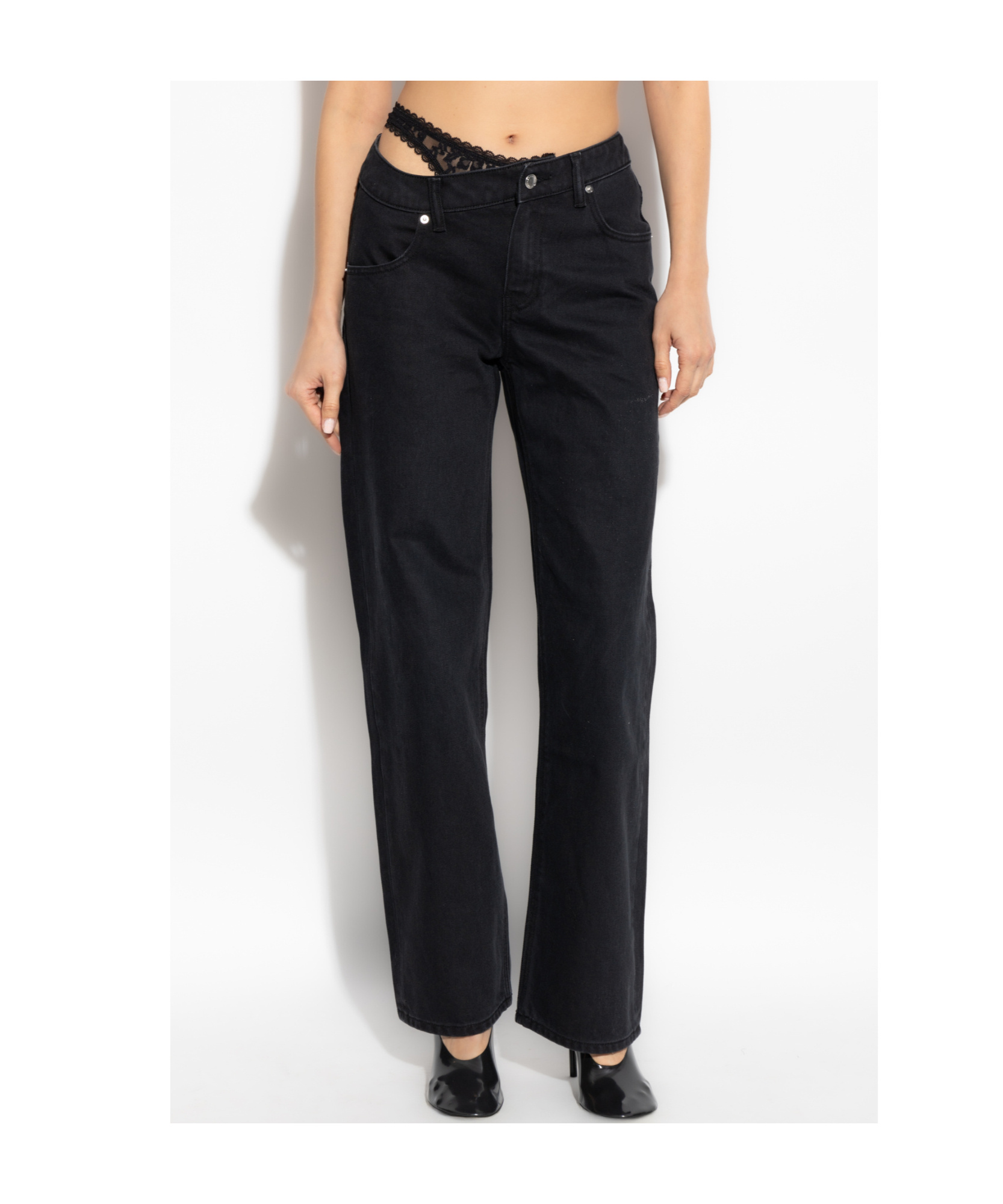 Alexander Wang Belt-loop Jeans In Black