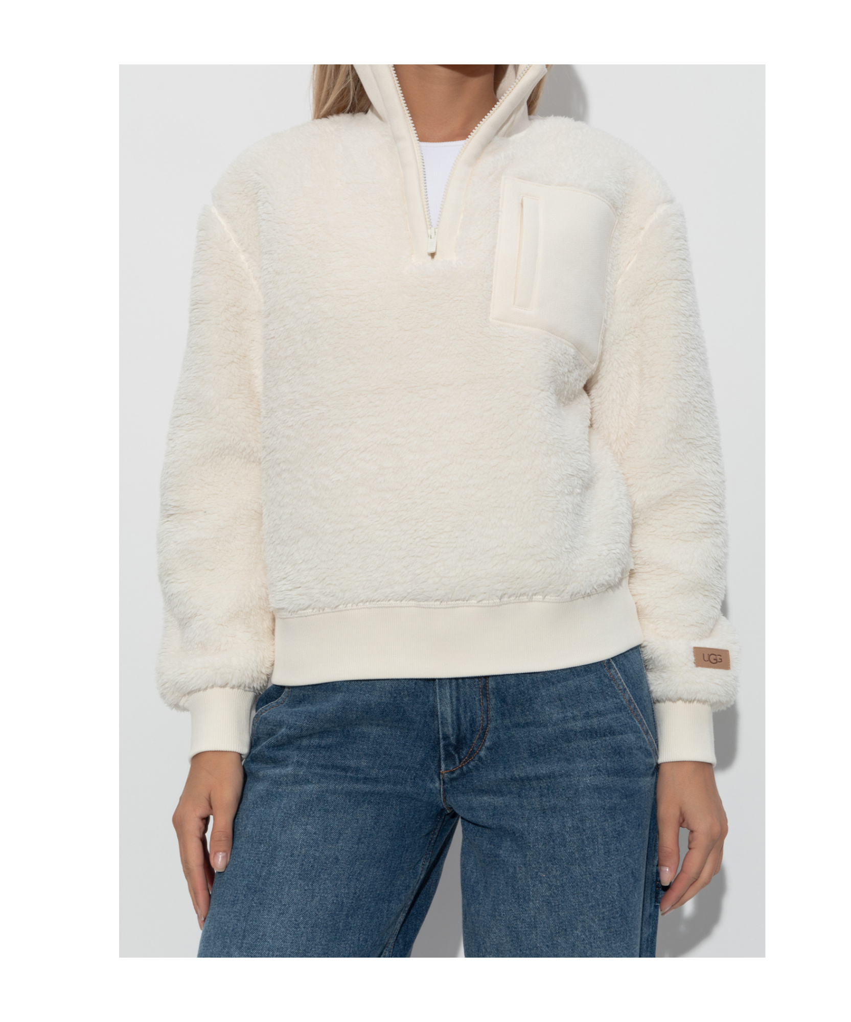 Ugg Long-sleeved Sweater In White