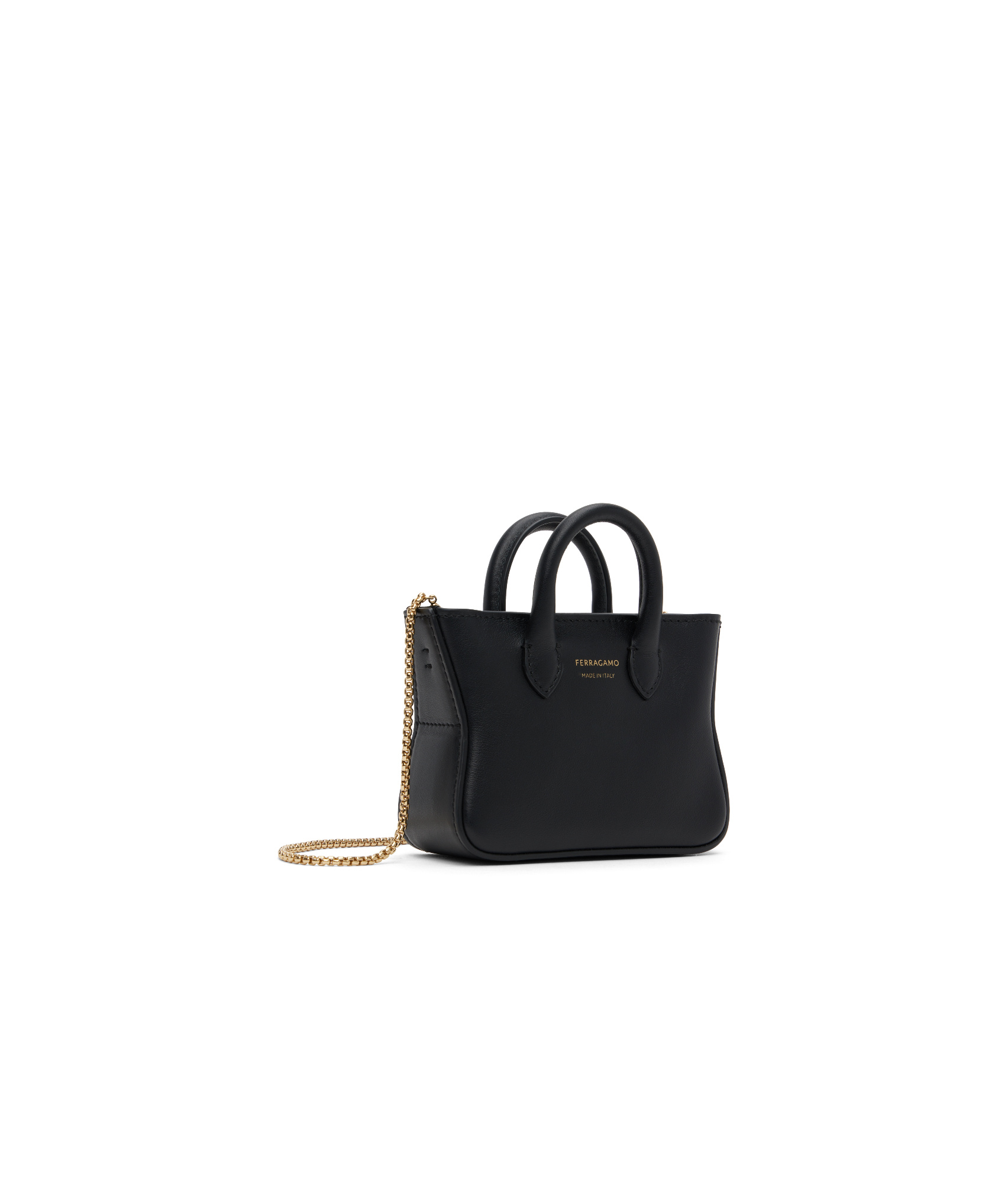 Ferragamo Handbag Pendant In Black
