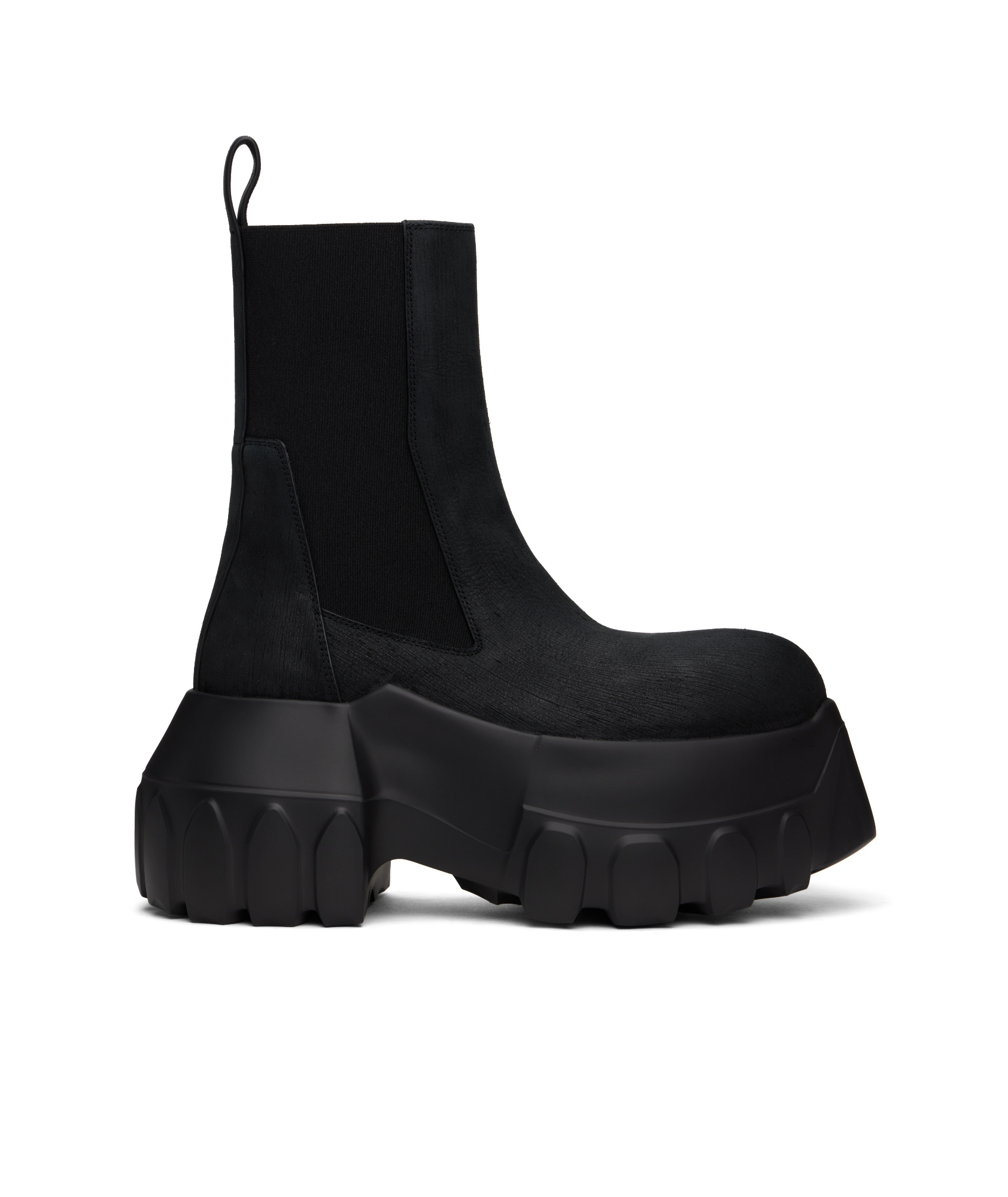 Rick Owens Thick Soled Chelsea Boots In Black