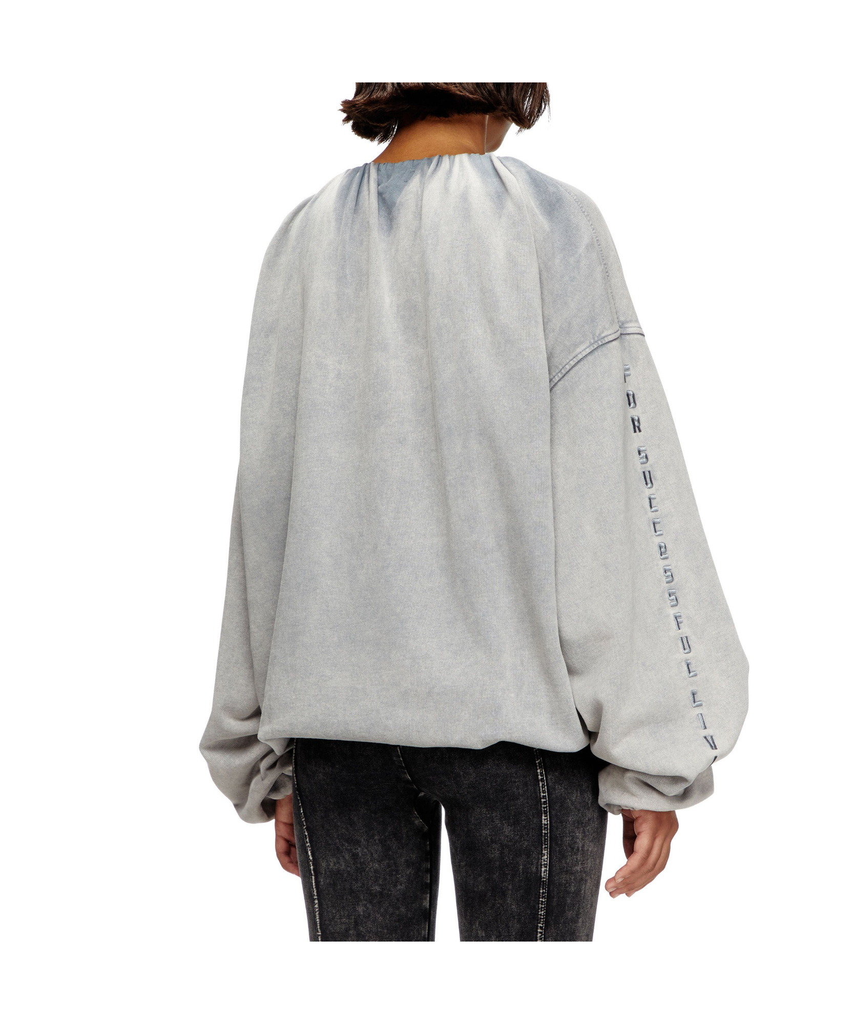 Shop Diesel F-indy Sweatshirt In Gray