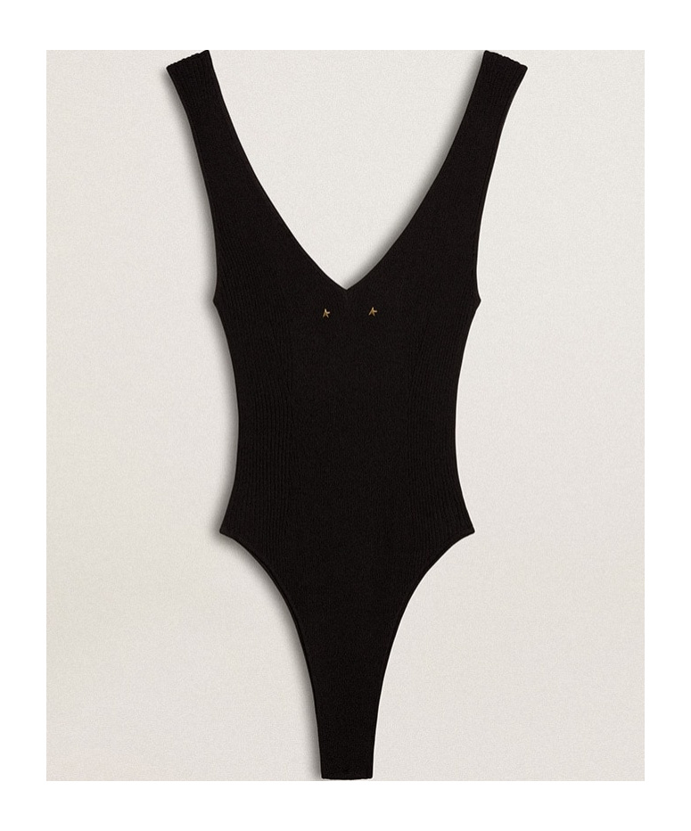 Golden Goose V-neck Jumpsuit In Black