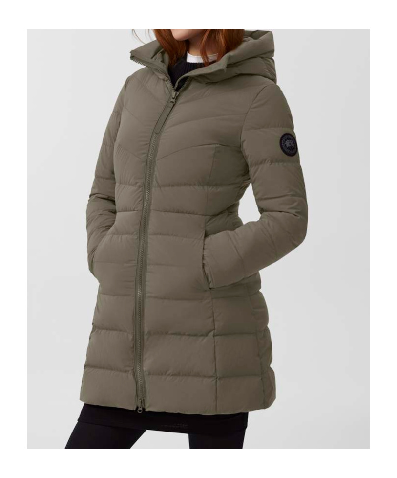 Canada Goose Long-sleeved Down Jacket In Green