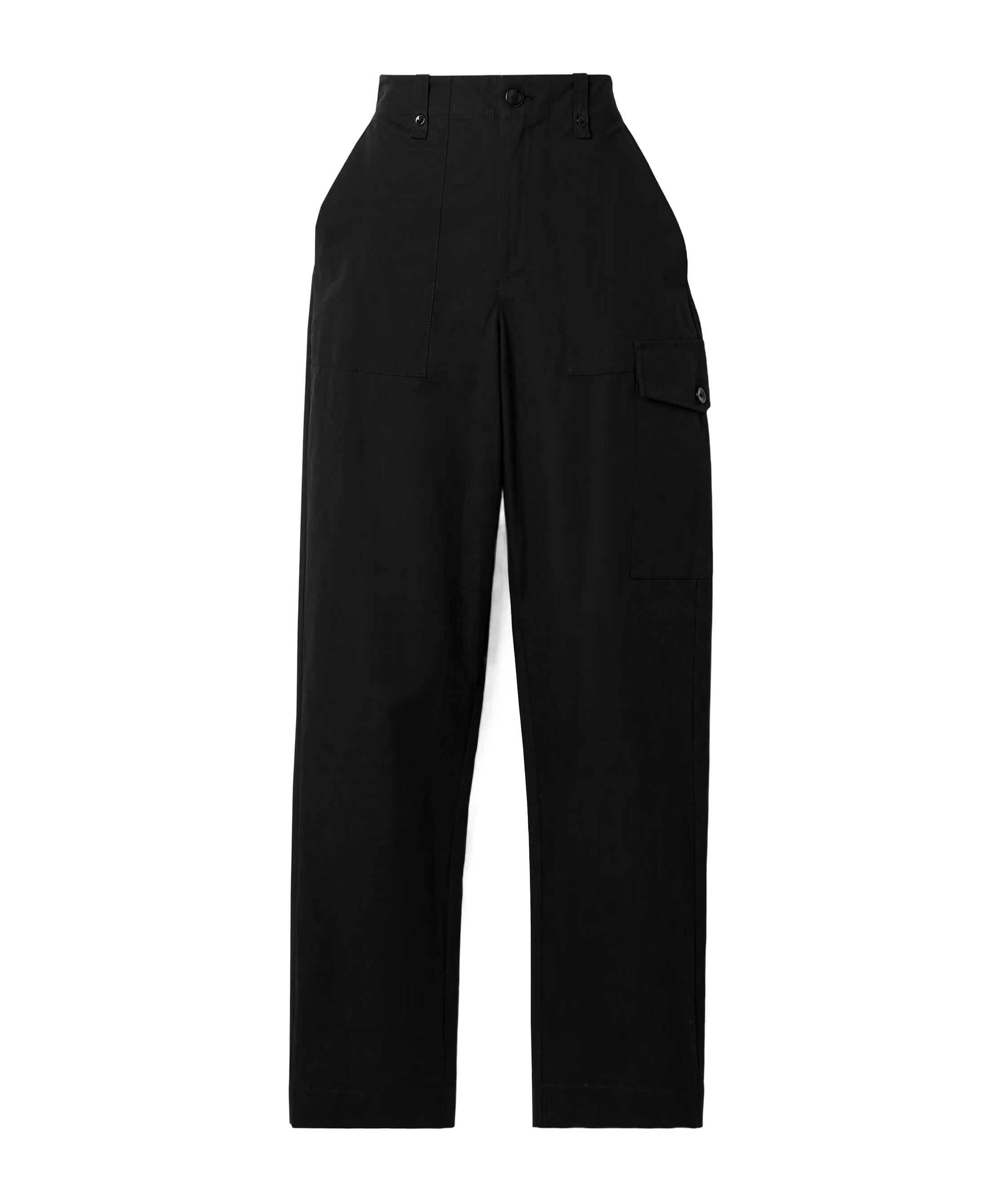 Proenza Schouler Octavia Tapered Cargo Casual Pants In Black