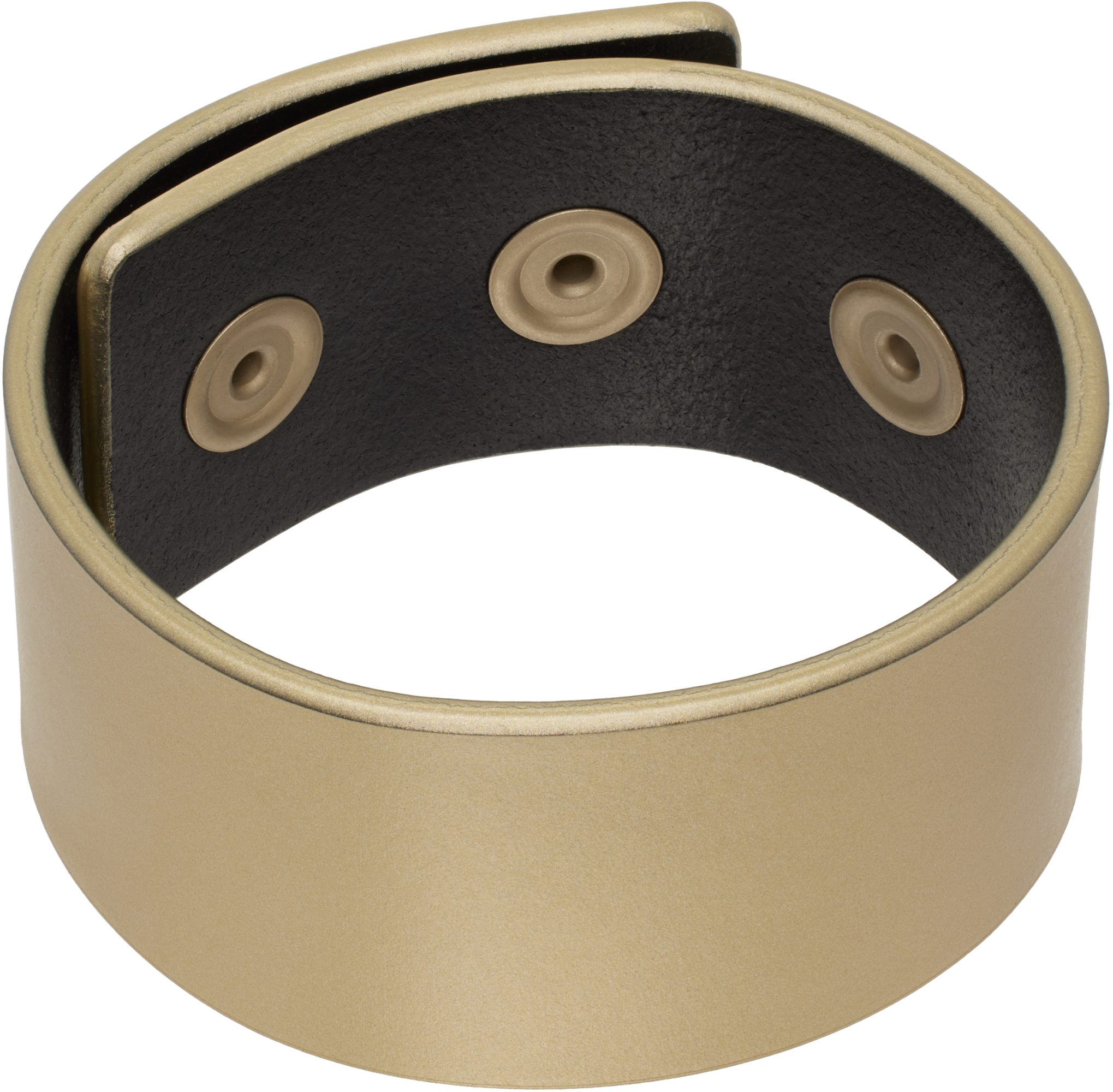 Rick Owens Gold Hollywood Anthem Cuff Bracelet In Yellow