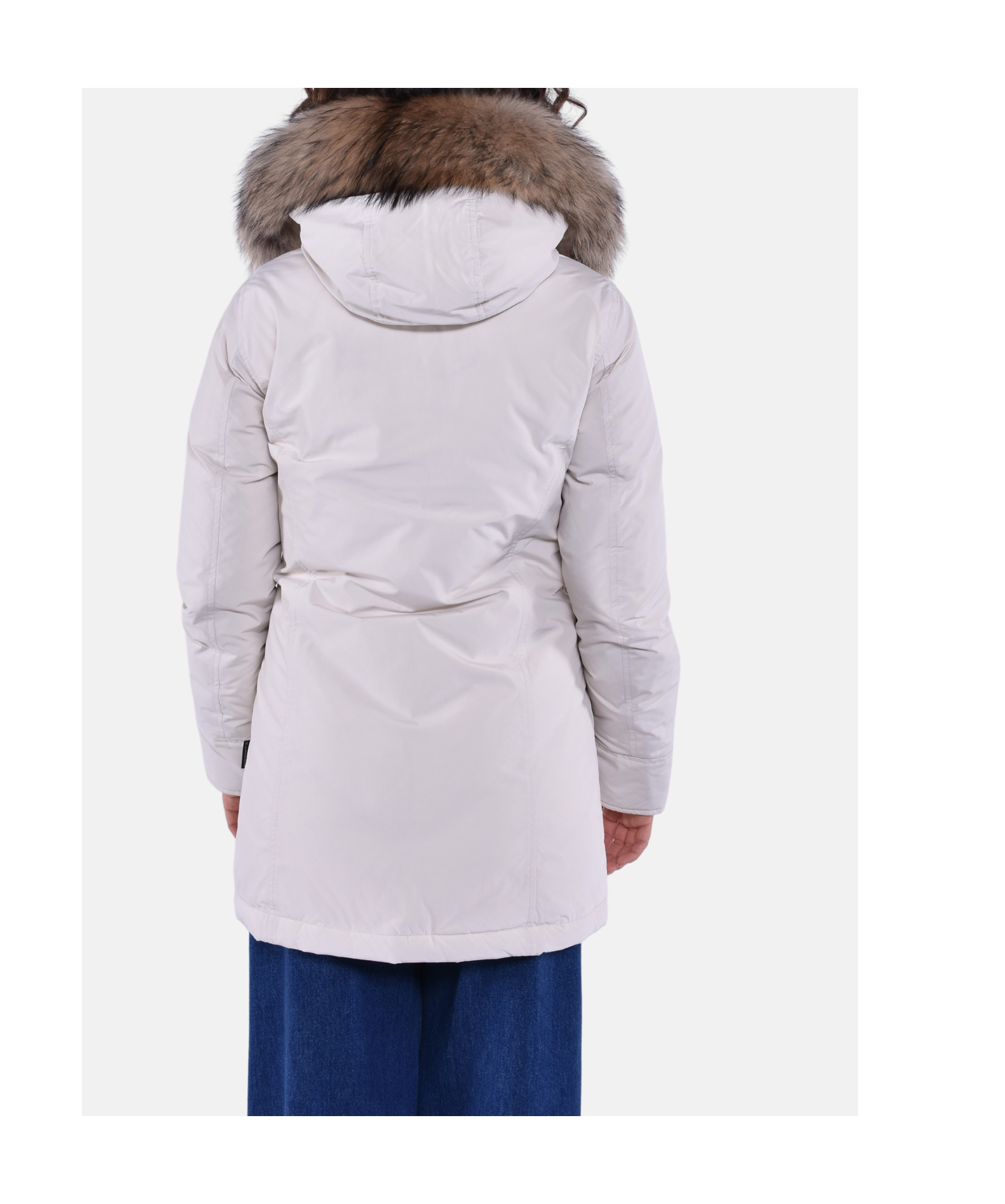 Woolrich Luxury Arctic Raccoon Parka In Neutral