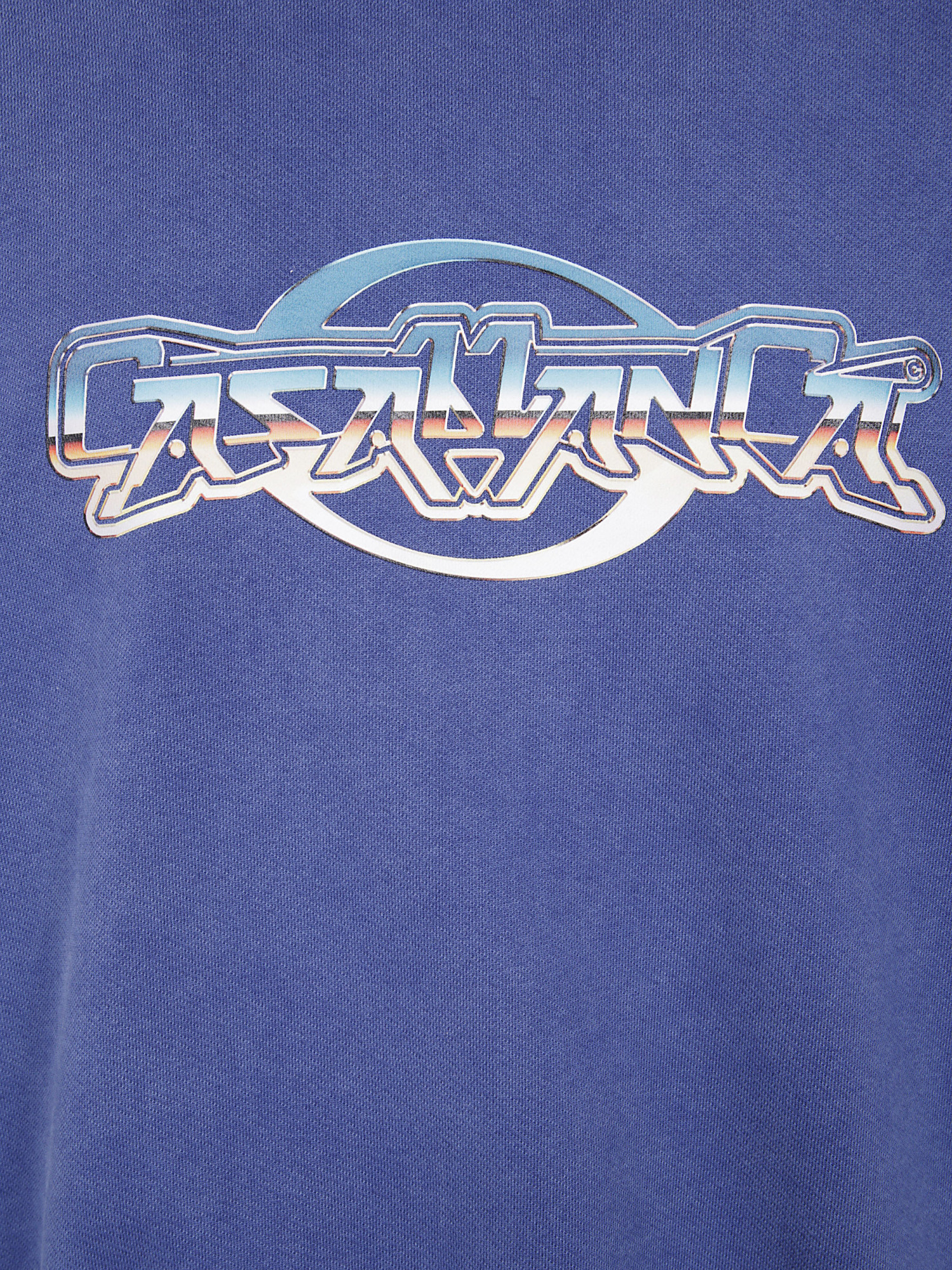 Casablanca Logo Crewneck Sweatshirt In Blue