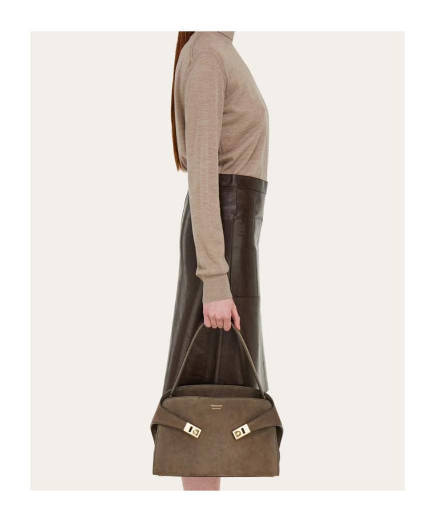 Ferragamo Large Hug Soft Shoulder Bag
