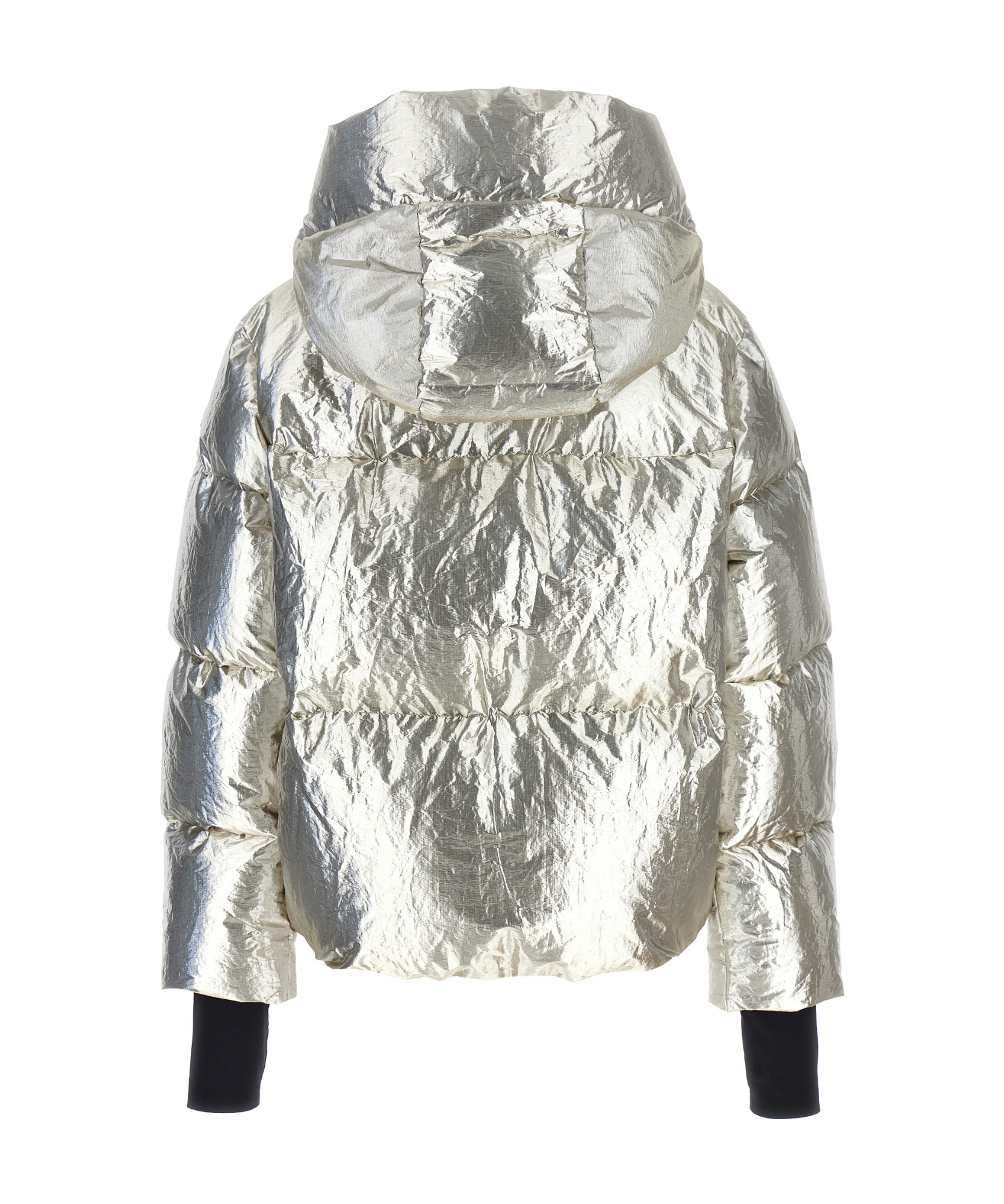 Moncler Doudoune Courte À Capuche Trevelin En Shearling In Gray