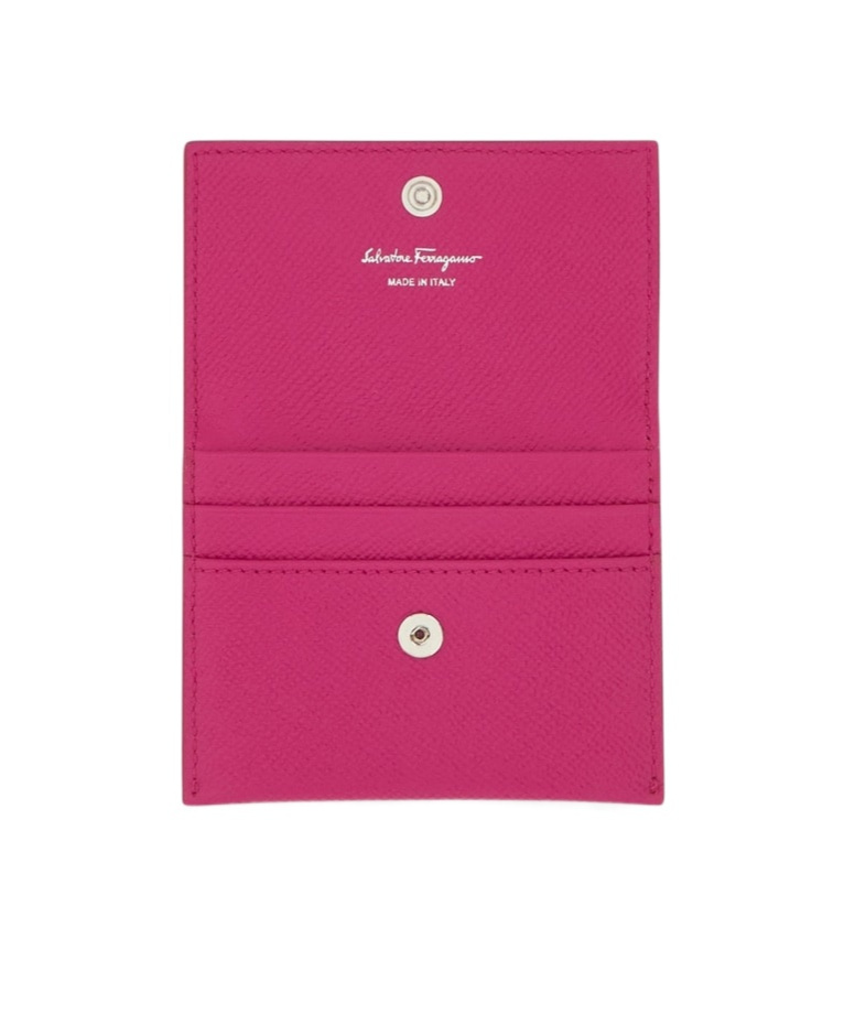 Ferragamo Gancini Cardholder In Pink