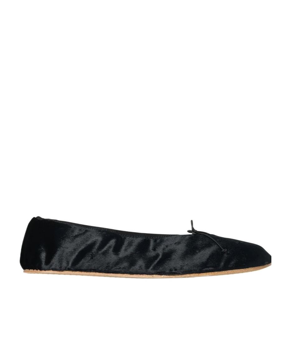The Row Round-toed Ballet Flats In Black