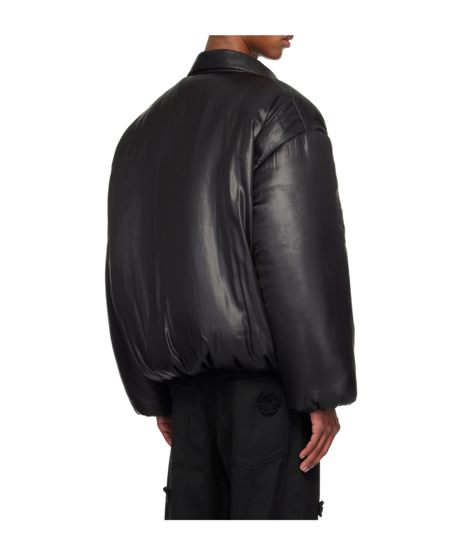 Song For The Mute Black Unisex Puffer Down Jacket In Black