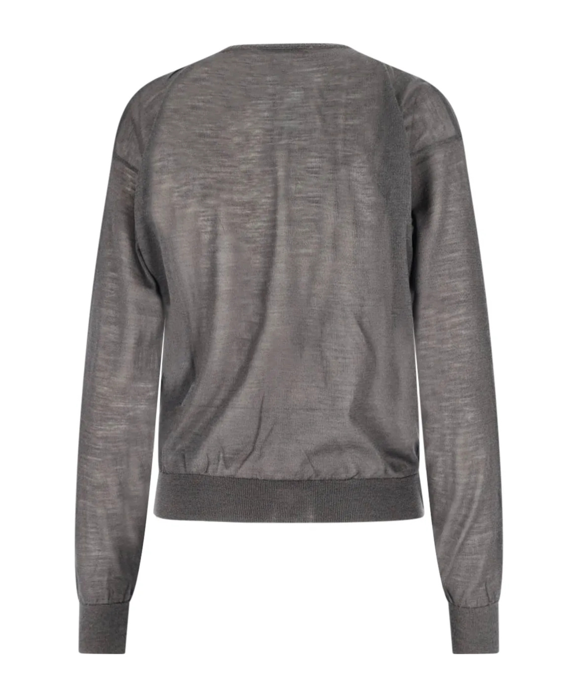 Paloma Wool Long-sleeved Knitted Sweater With Round Neckline In Gray