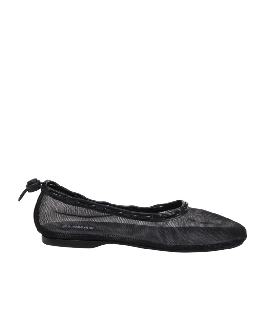 Shop Alohas Gill Mesh Ballerinas In Black