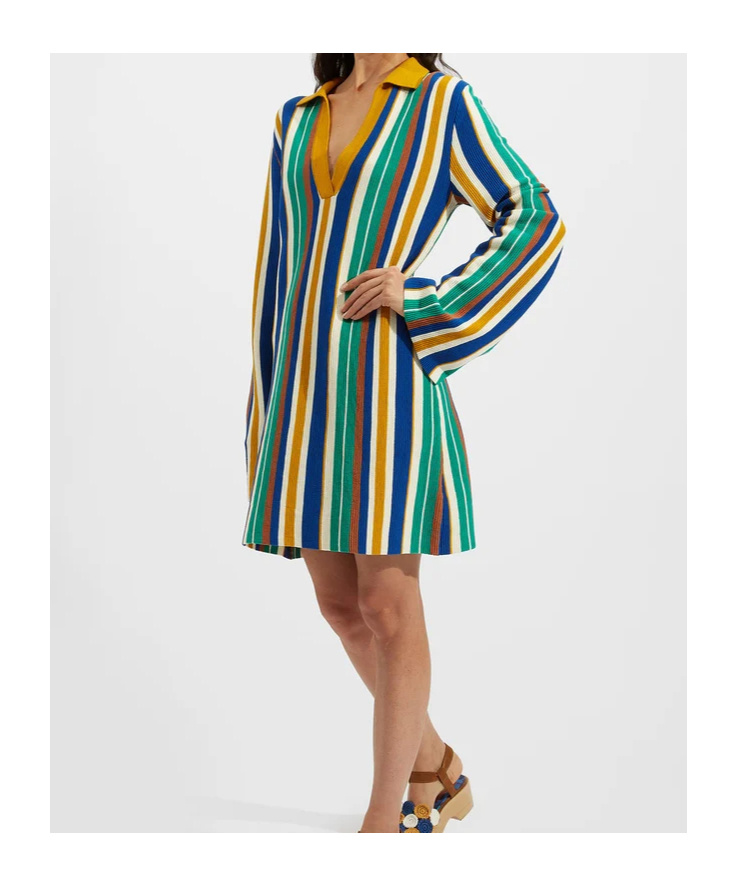 La Doublej Bay Polo Dress In Multi