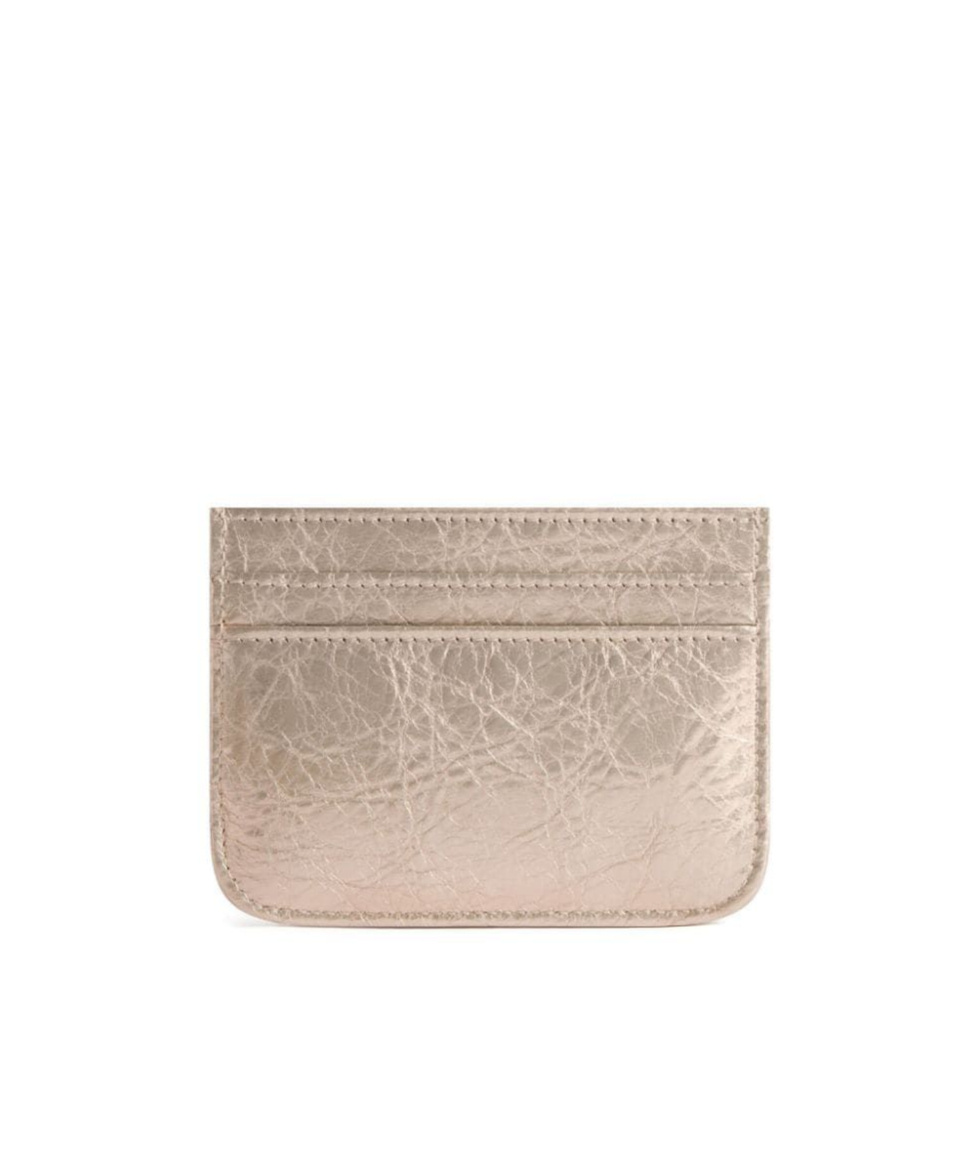 Balenciaga Monaco Logo-plaque Card Holder In Nude