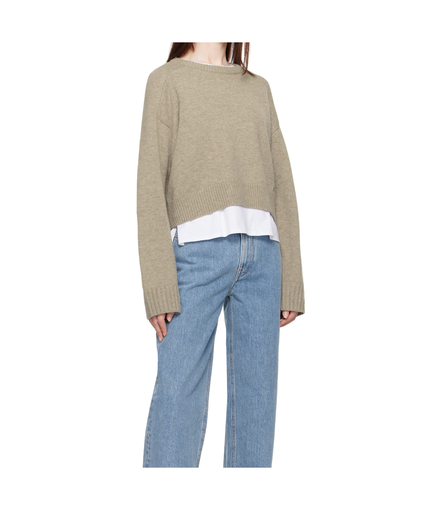 LOULOU STUDIO LONG SLEEVE SWEATER