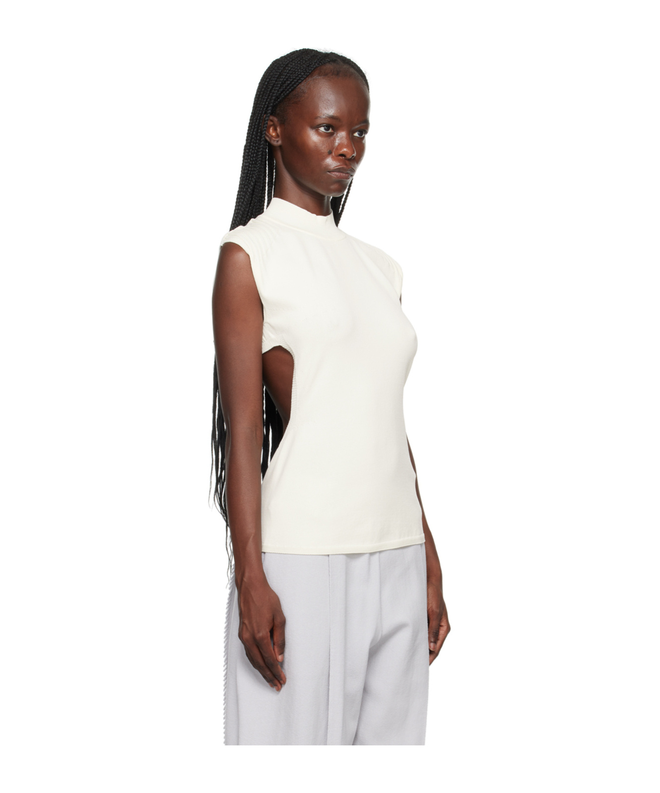 Issey Miyake Off-white Mellow Camisole In White