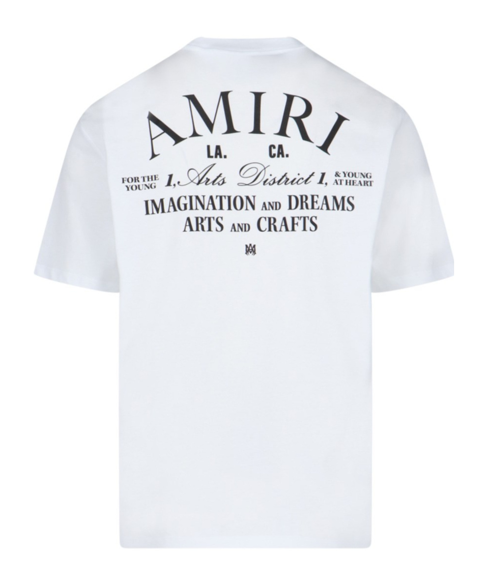 Amiri Man T-shirt White Size Xxl Cotton In White