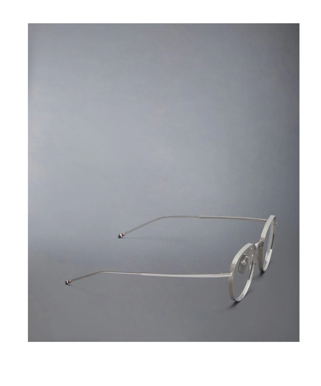 Shop Thom Browne Round-frame Glasses In Gray