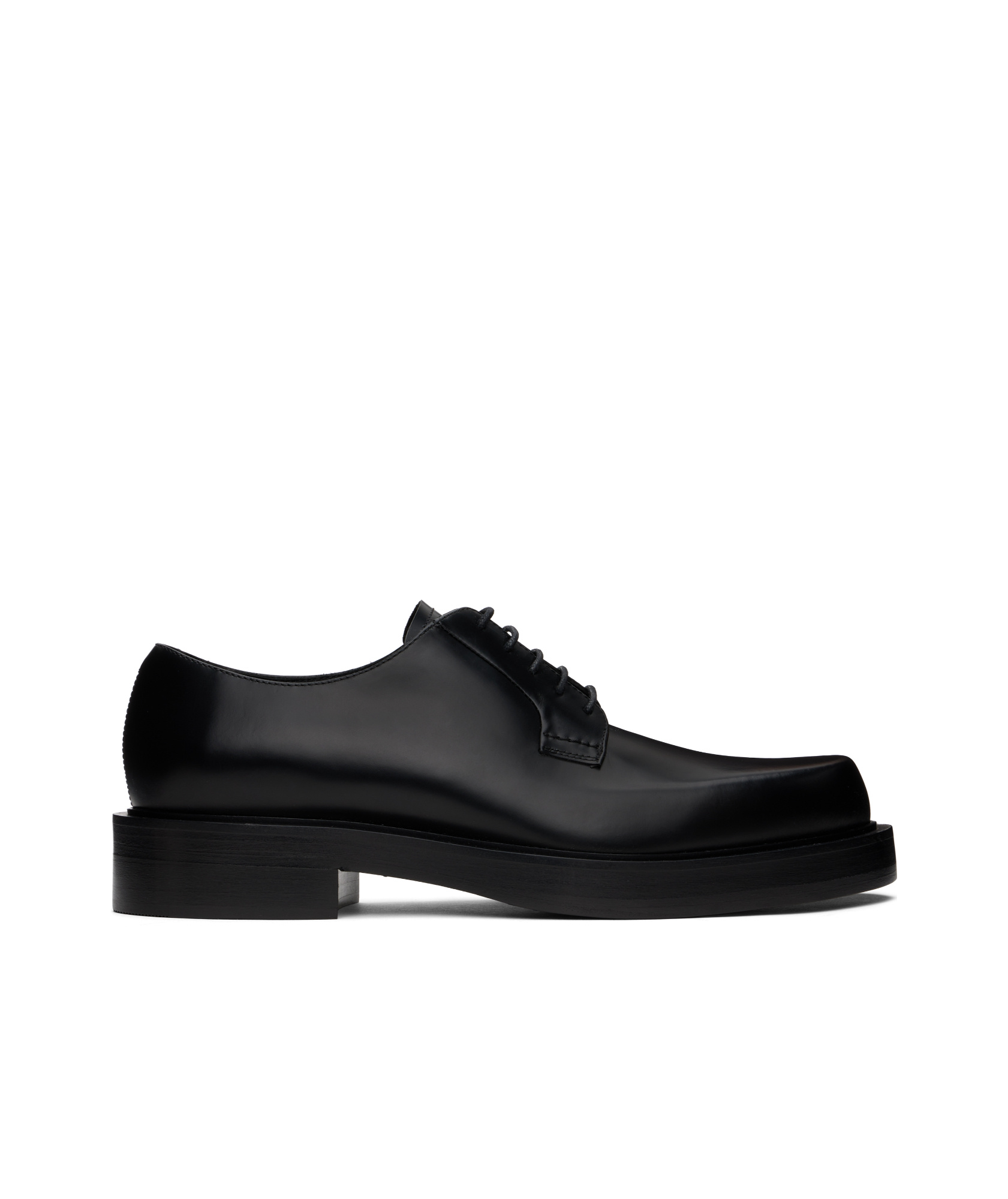 Lanvin Banjo Leather Richelieu For Men In Black