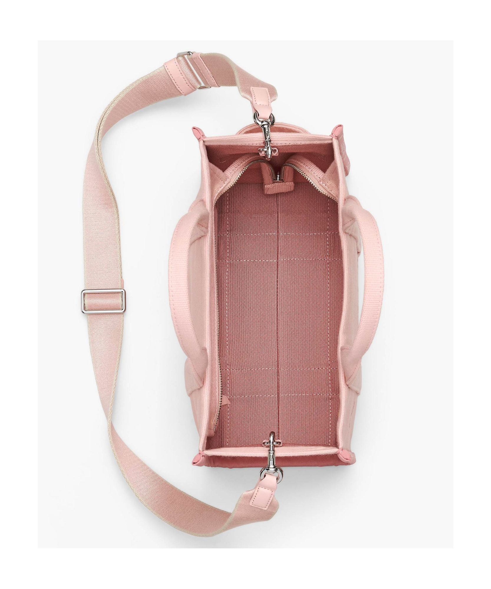 Marc Jacobs The Jacquard Small Tote Rose Handbag In Pink