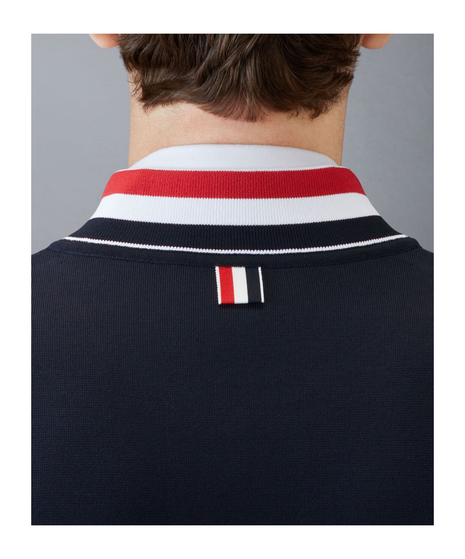 Shop Thom Browne Rwb-stripe Bomber Jacket In Blue