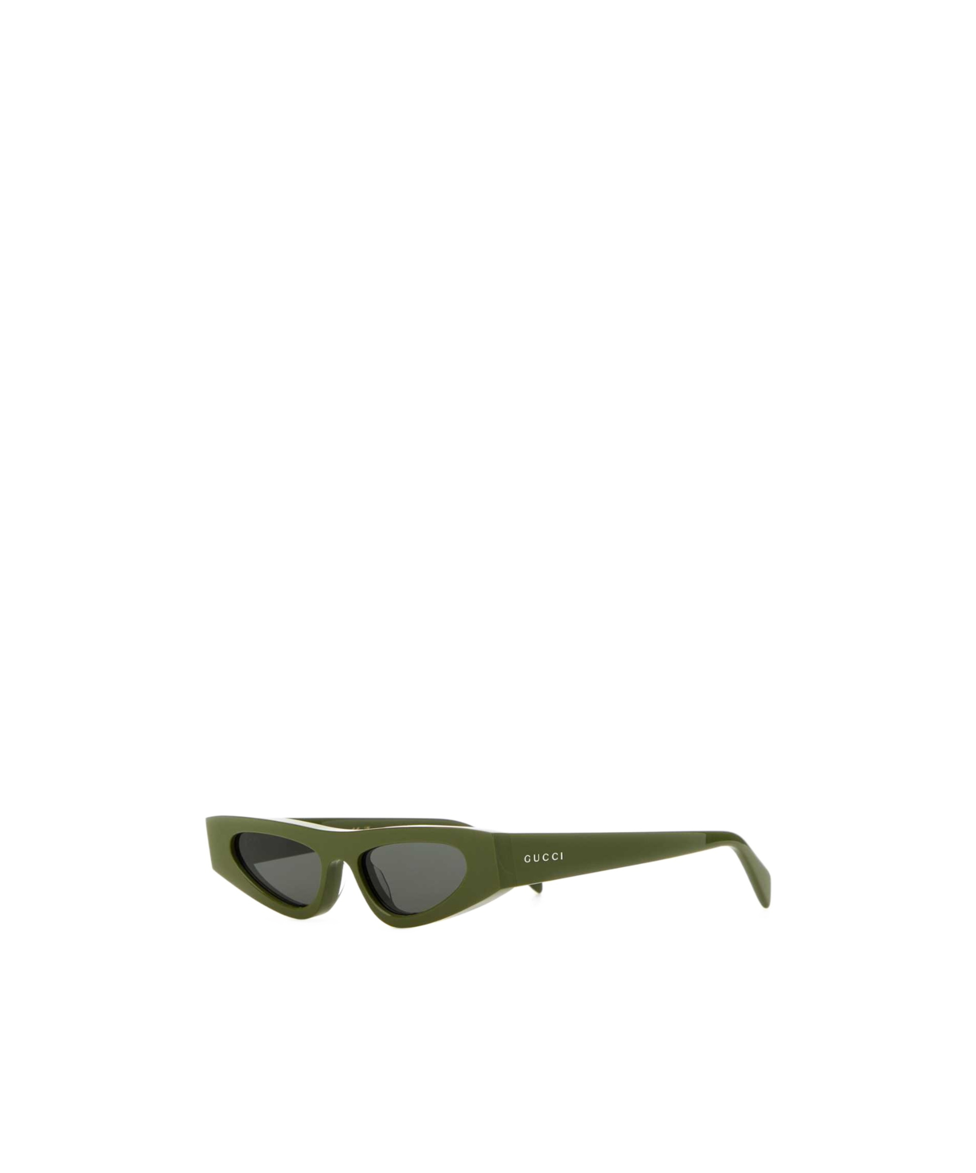 Gucci Women Army Green Acetate Sunglasses In Green