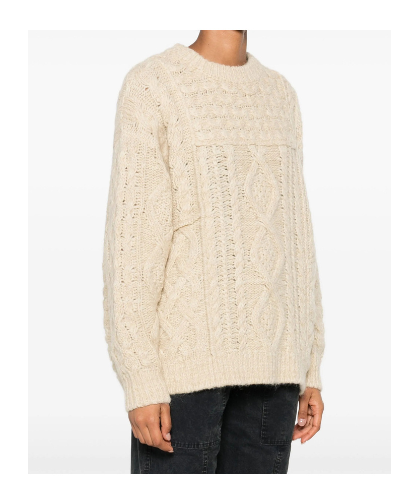 Isabel Marant Long-sleeved Sweater In Neutral