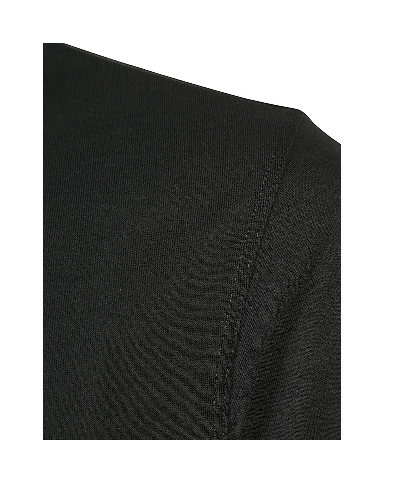 Zanone Jersey Crew Neck T-shirt In Black