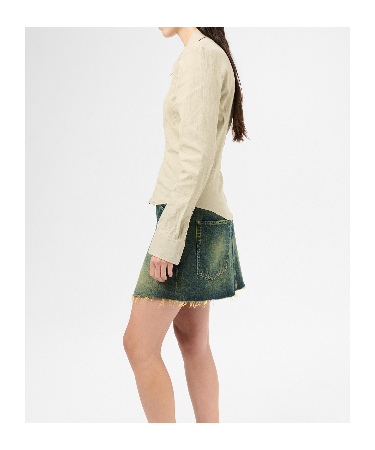 Shop Our Legacy Zip-up Shirt In Nude