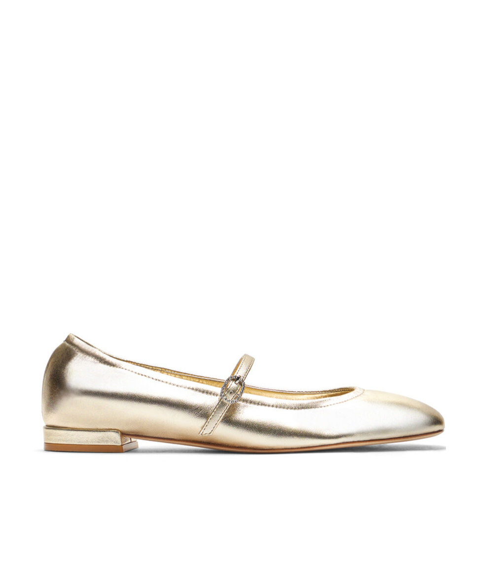 Stuart Weitzman Claris Crystal-embellished Leather Ballerina Shoes In White