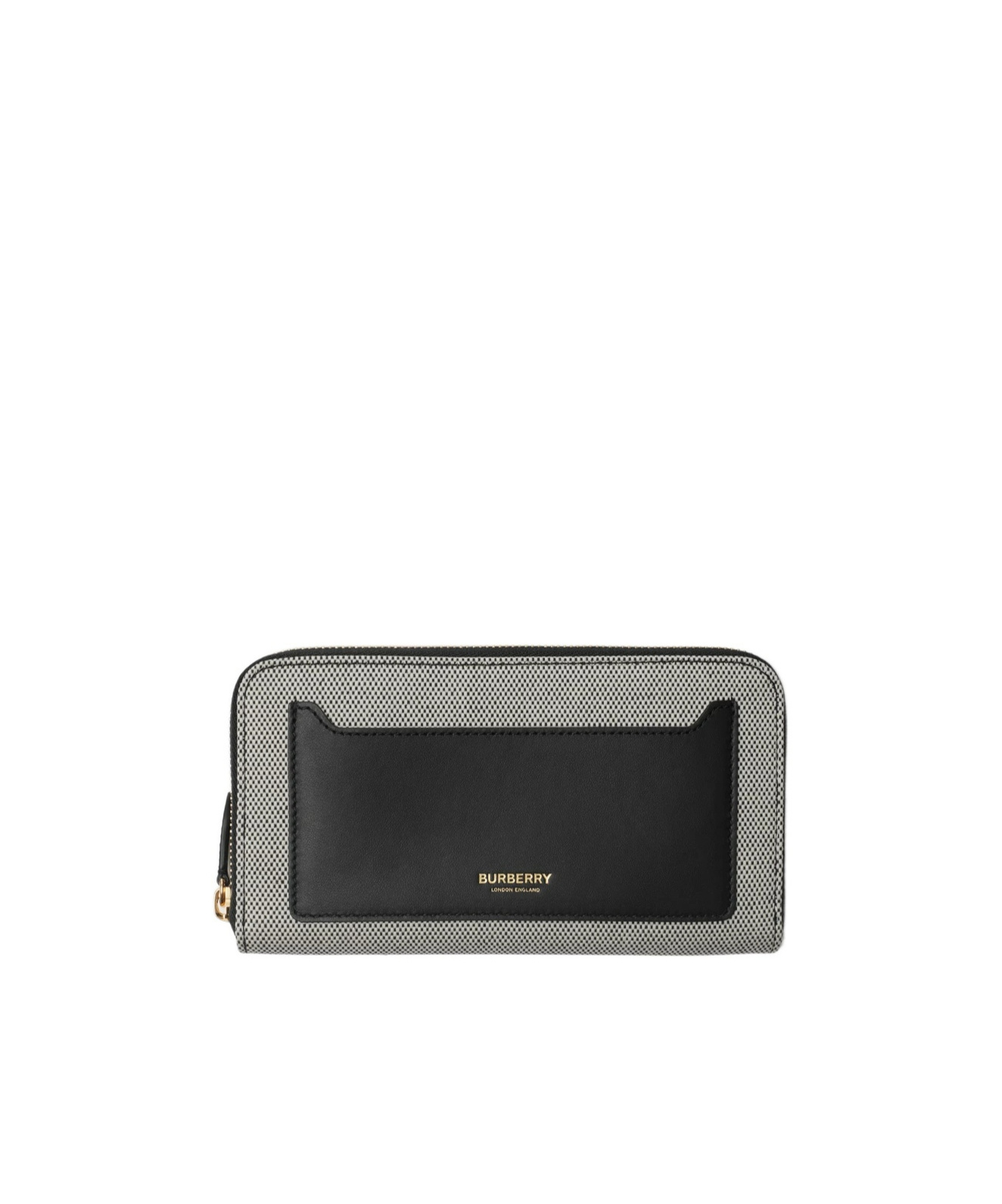 BURBERRY LARGE CANVAS ZIPPER WALLET