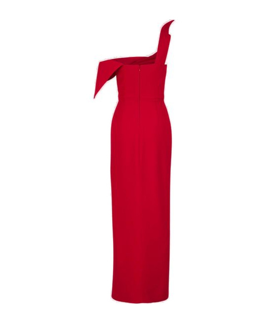 ROLAND MOURET ROLAND MOURET OFF-SHOULDER ASYMMETRIC MAXI DRESS