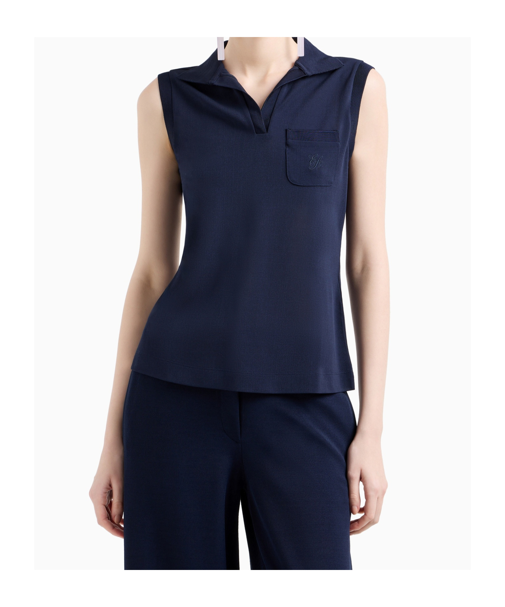 EMPORIO ARMANI LOGO-EMBROIDERED VEST
