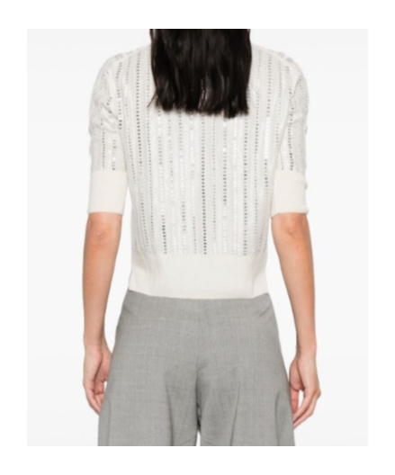 Ermanno Scervino Embellished Roll-neck T-shirt In Neutral