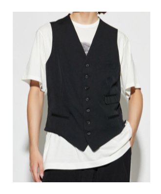 Yohji Yamamoto Sleeveless Vest In Black