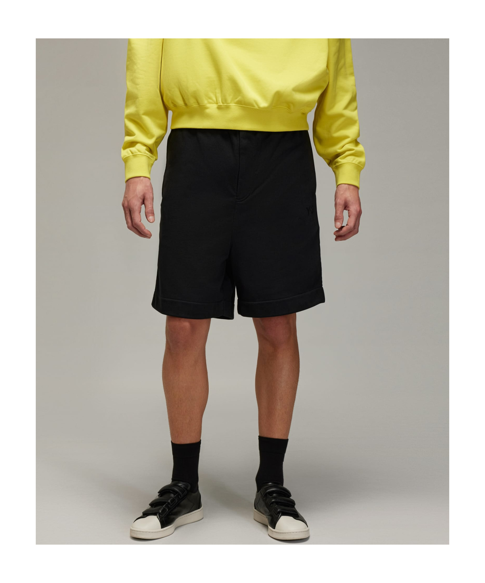Y-3 Logo-print Elasticated-waist Shorts In Black