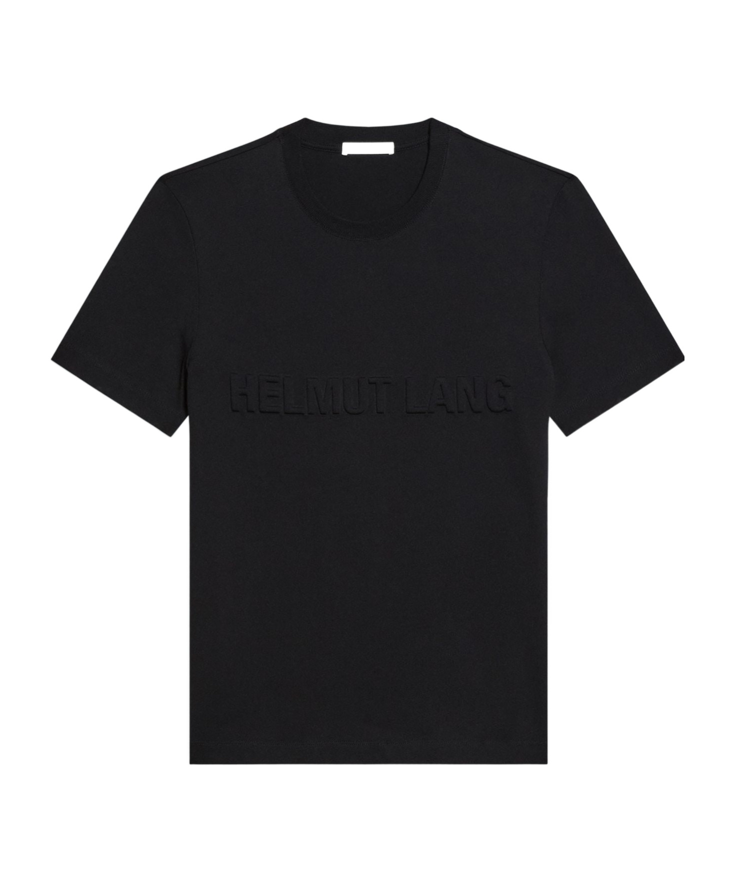 Helmut Lang Embossed Logo Tee In Black