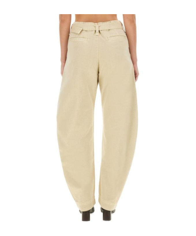 Lemaire Tapered Pants In Nude