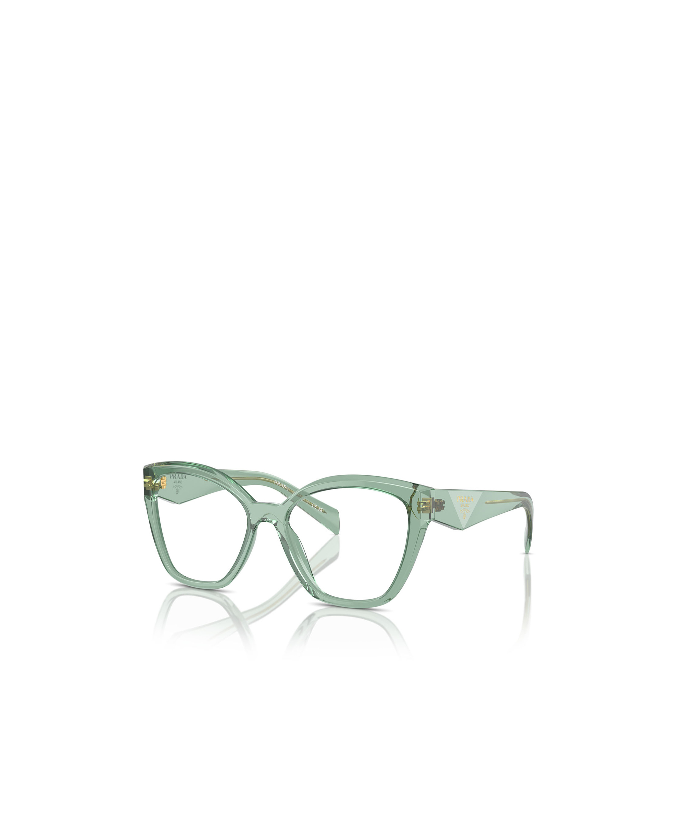 Prada Eyewear Cat-eye Glasses In Green