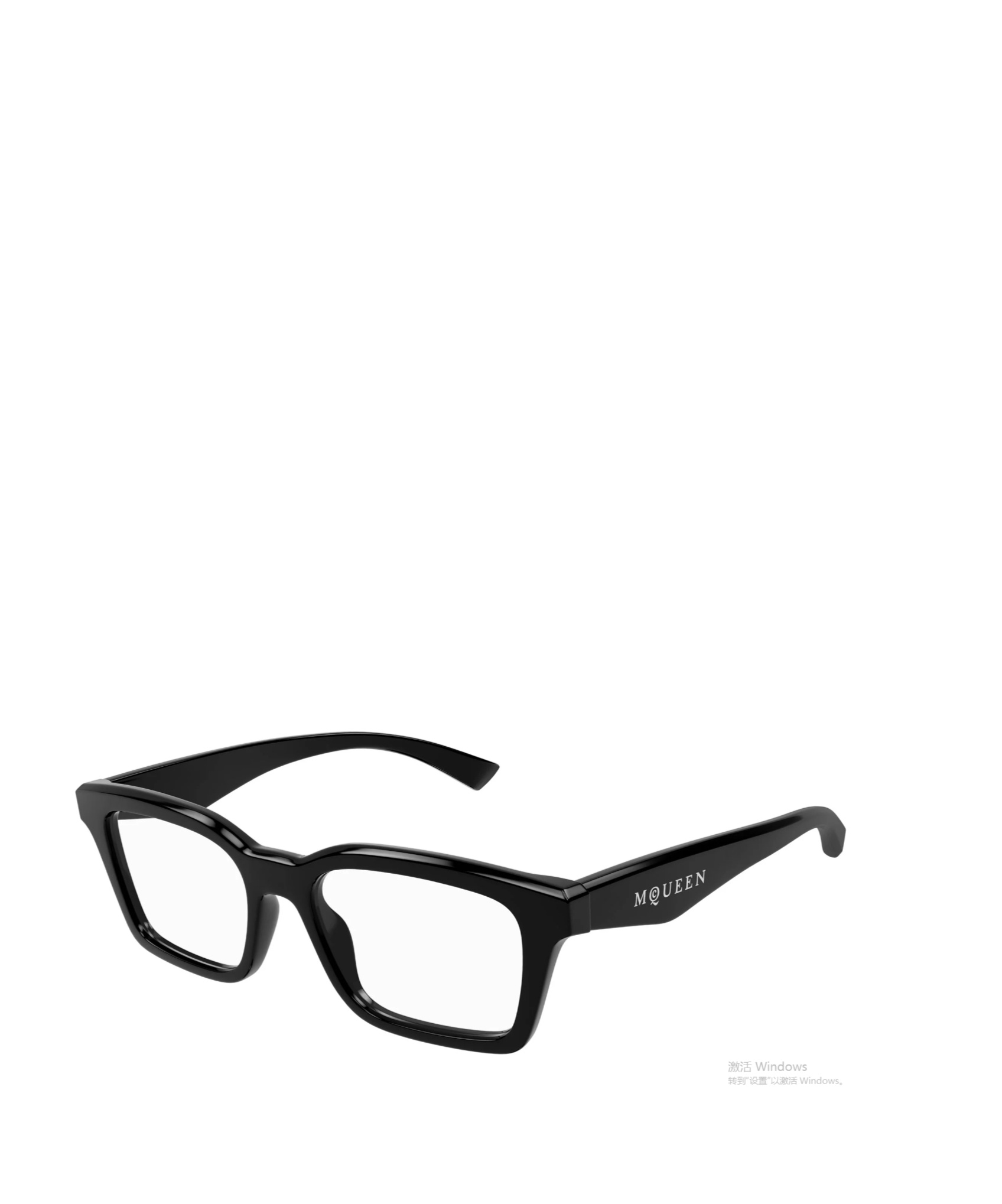 Alexander Mcqueen Full-frame Flat Mirror In Black