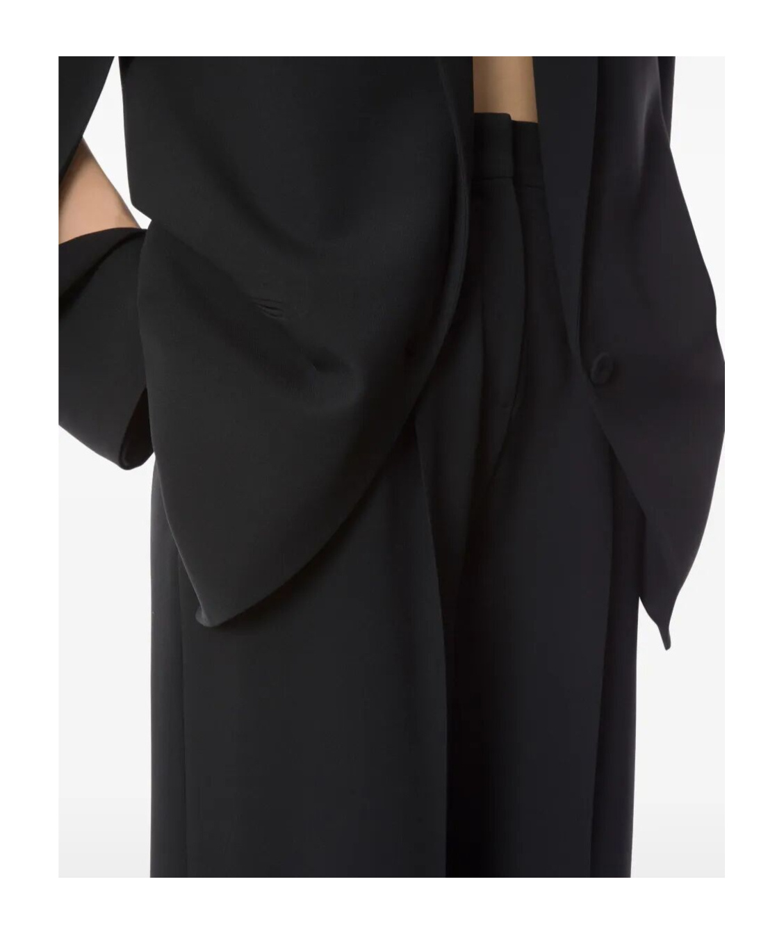 Alberta Ferretti Alberta Ferreti Cady Stretch Wide Leg Trousers In Black