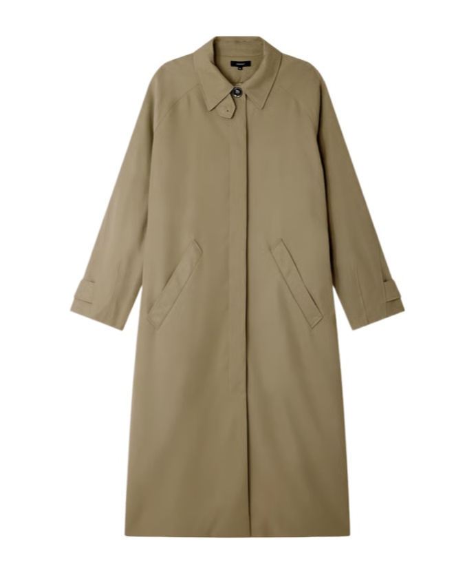 Soeur Womens Sauge Fritz Relaxed-fit Twill Trench Coat In Brown