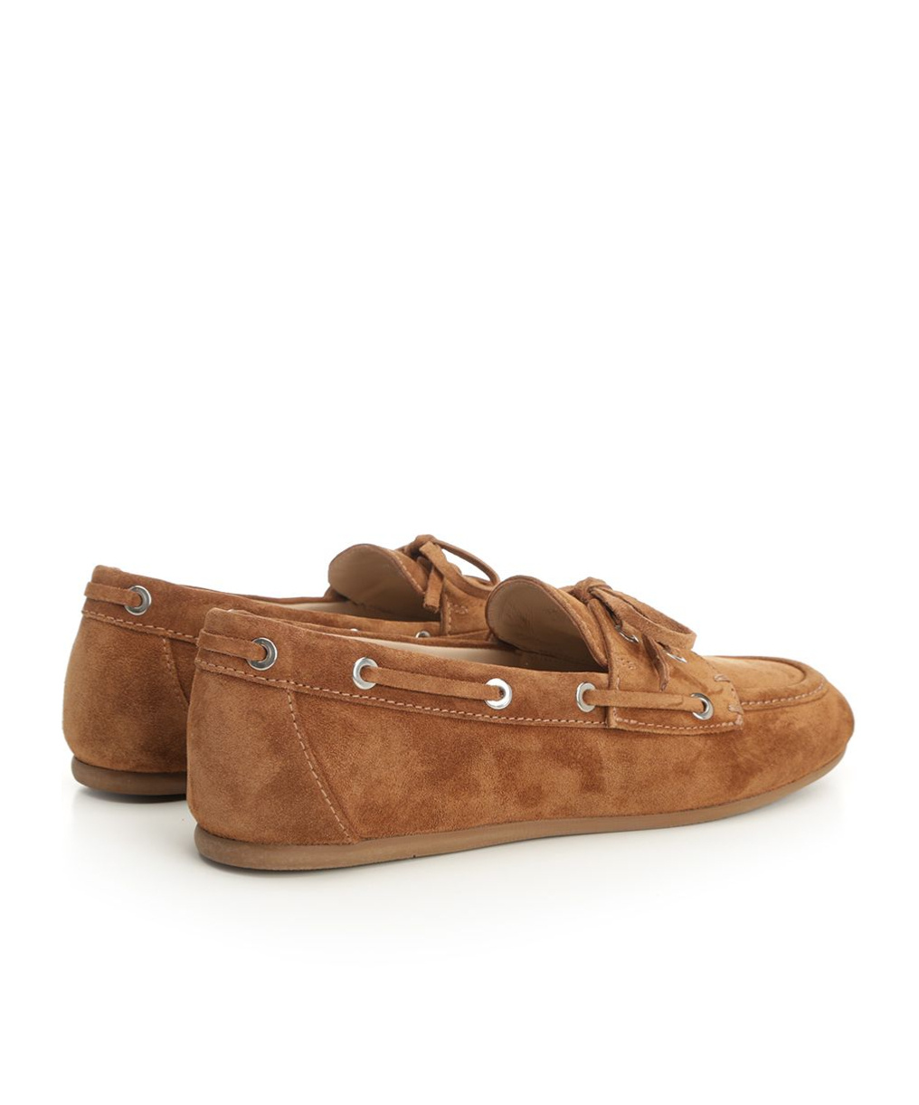 Stuart Weitzman Lace-up Loafers In Brown