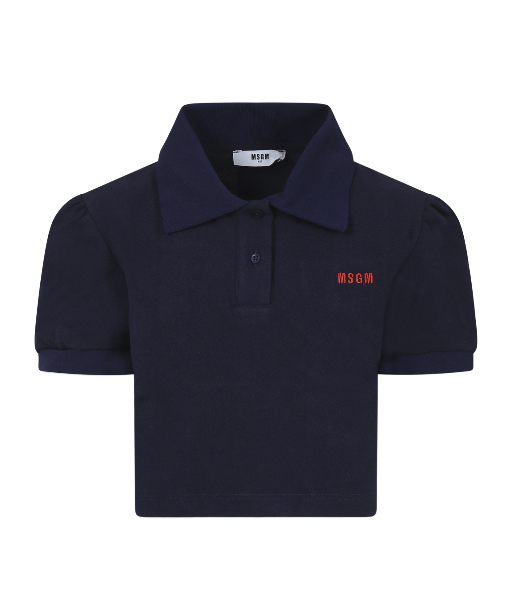 Msgm Short Sleeve Polo Shirt In Black