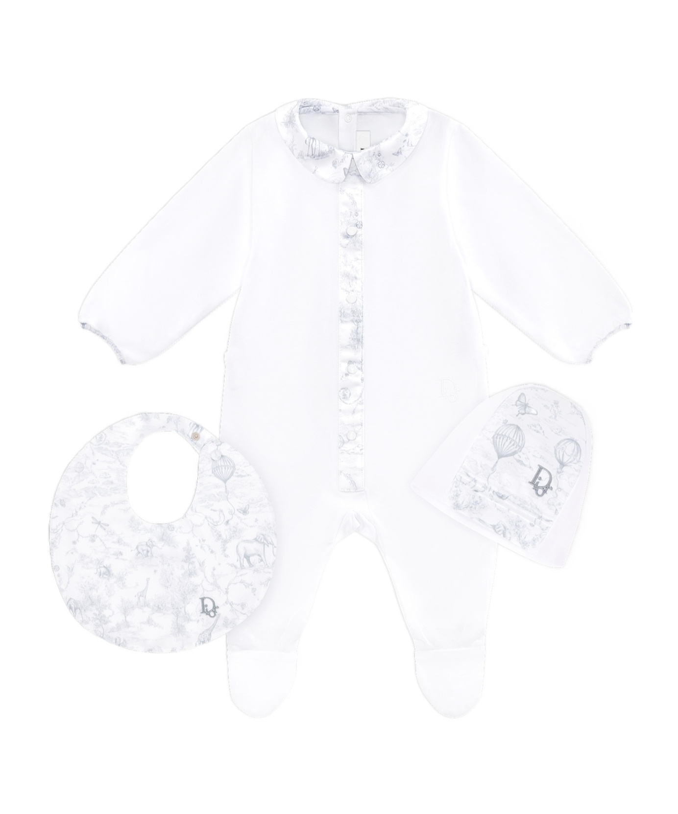 Dior Newborn Gift Set In White